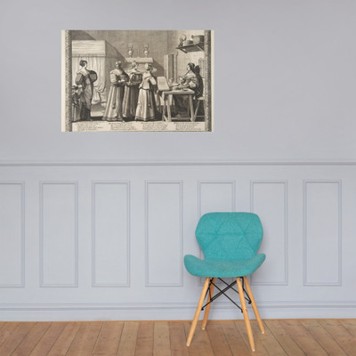 Presents Offered to the Bride (Les Présents offerts à la Mariée) - Abraham Bosse - ca. 1633 - Paper Poster Museum quality 7725100