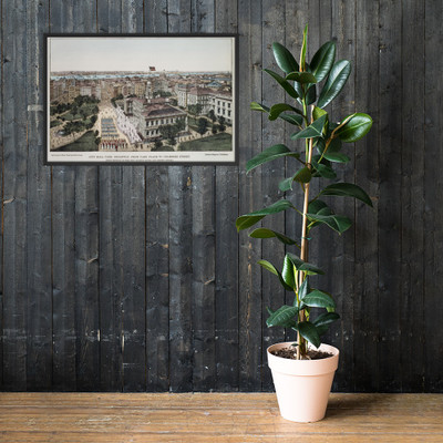 City Hall Park, Broadway, from Park Place to Chambers Street (West Section of the City, Hudson River and Jersey Shore) - Charles Magnus & Company - 1850–1900 - Photo Paper Framed Poster Museum quality 7743192