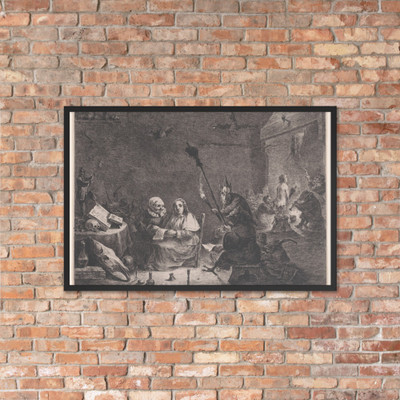 Departure for the Sabbath - baron Dominique Vivant Denon - Photo Paper Framed Poster Museum quality 7743571