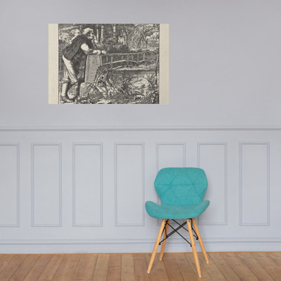 The Old Chartist - Frederick Augustus Sandys - 1862 - Paper Poster Museum quality 7746911