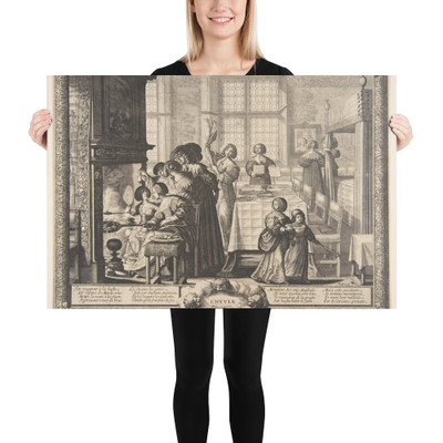 Winter - Abraham Bosse - ca. 1637 - Paper Poster Museum quality 7724049