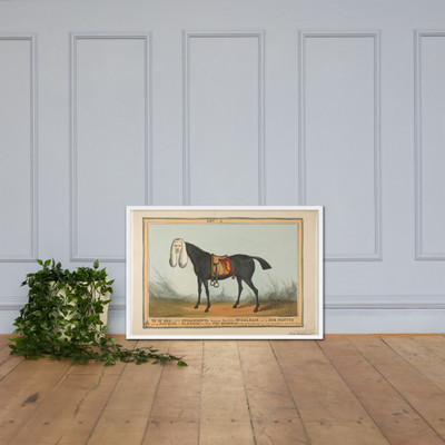To Be Sold With All His Engagements–The Famous Race Horse Woolsack - William Heath ('Paul Pry') - June 29, 1829 - Matte Paper Framed Poster Museum quality 7746795