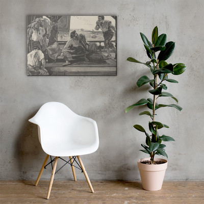 Job Receiving the Messengers (Dalziels' Bible Gallery) - William Small - 1876–81 - Canvas Museum quality 7746820