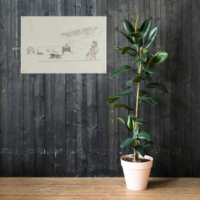 Build Your Own World. So Fast Will Disagreeable Things...Vanish (Illustration for Ralph Waldo Emerson's "Nature") - Christopher Pearse Cranch - 1830–92 - Photo Paper Poster Museum quality 7739890