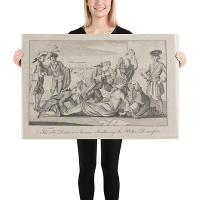 The Able Doctor, or America Swallowing the Bitter Draught - Anonymous, British, 18th century - May 1, 1774 - Photo Paper Poster Museum quality 7740603