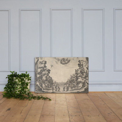 First scene, in Florence, from 'The marriage of the gods' (Le nozze degli Dei) - Stefano della Bella - 1637 - Canvas Museum quality 7738036