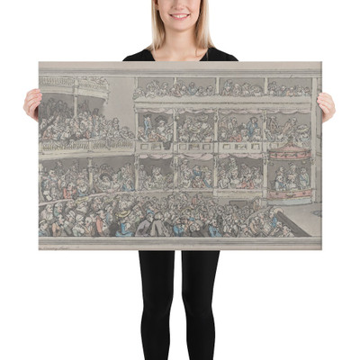 Covent Garden Theatre - Thomas Rowlandson - July 20, 1786 - Canvas Museum quality 7737784