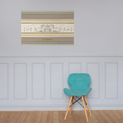 Design for a Frieze with a Censer, Sphinxes and Acanthus Scrolls - Gilles Paul Cauvet - ca. 1760–80 - Photo Paper Poster Museum quality 7743898