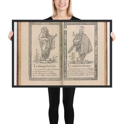 Recueil de la diversité des habits - François Desprez - 1562 - Matte Paper Framed Poster Museum quality 7739339