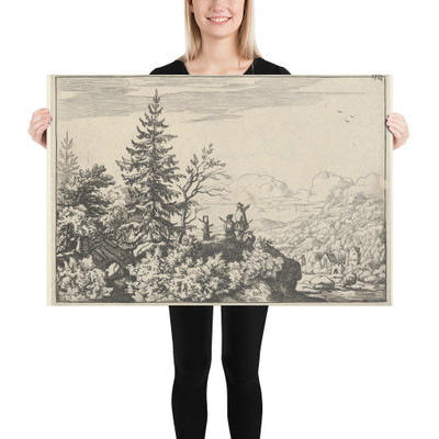 The Two Men on the Hill - Allart van Everdingen - Paper Poster Museum quality 7724428
