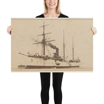 See Adler, Germany, from the Famous Ships series (N50) for Virginia Brights Cigarettes - Allen & Ginter - 1895 - Paper Poster Museum quality 7723924