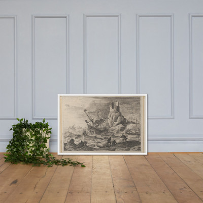 The Shipwreck - Claude Lorrain (Claude Gellée) - ca. 1638–41 - Photo Paper Framed Poster Museum quality 7723570