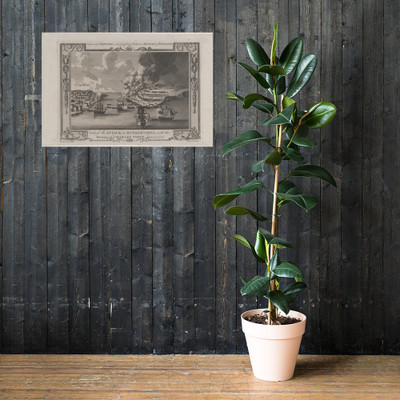 View of the Attack on Bunker's Hill, with the Burning of Charles Town, June 17, 1775 - John Lodge - 1781–83 - Paper Poster Museum quality 7738315