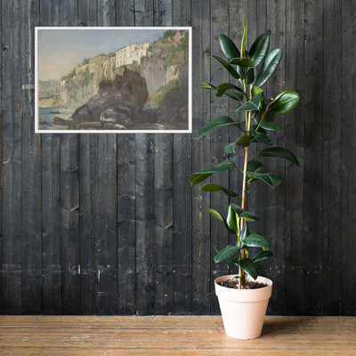 Houses at Sorrento - Thomas Hartley Cromek - mid-19th century - Photo Paper Framed Poster Museum quality 7744035