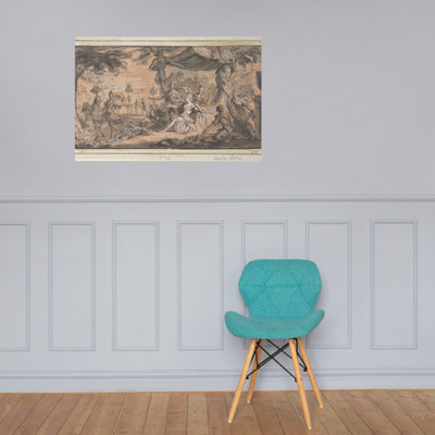 Alexander and Bucephalus - Anonymous, French, 17th century - 17th century - Photo Paper Poster Museum quality 7746373