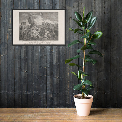 The Death of General Wolfe (September 13, 1759) - P. Somebody - after 1776 - Photo Paper Framed Poster Museum quality 7738361