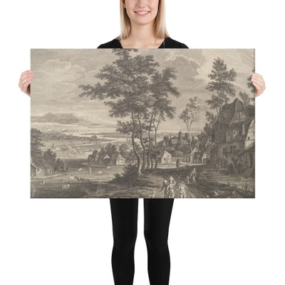 Second View of the Environs of Antwerp (Seconde Vue des Environs d'Anvers) - Jan Brueghel the Elder - Canvas Museum quality 7747502