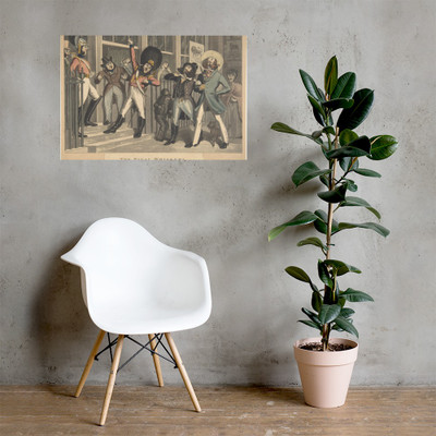 The Rival Whiskers - Theodore Lane - ca. 1824 - Paper Poster Museum quality 7746720