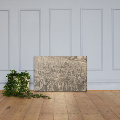 The Fall of Babylon - Philips Galle - 1569 - Canvas Museum quality 7747802