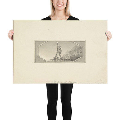 The Colossus of Rhodes - Edward Francis Burney - 1790–1800 - Paper Poster Museum quality 7744358