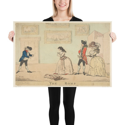 The Romp - R. Rushworth - January 3, 1786 - Paper Poster Museum quality 7746763