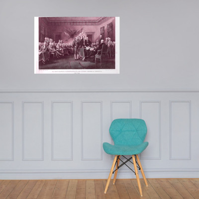 The Declaration of Independence, July 4, 1776 - Asher Brown Durand - 1823 - Photo Paper Poster Museum quality 7738752