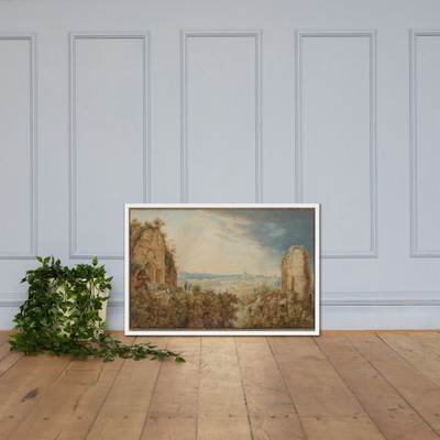 A View of Rome from the Palatine - Carl Ludwig Frommel - 1813–17 (?) - Photo Paper Framed Poster Museum quality 7742178