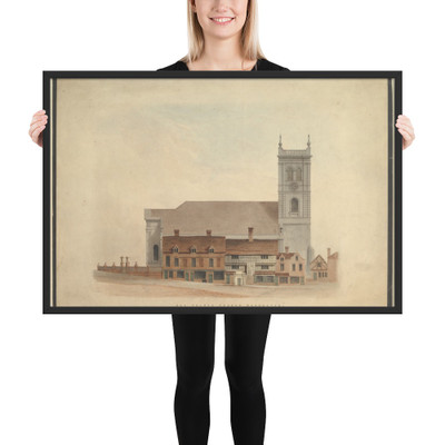 All Saints Church, Worcester - Richard Varden - 1836 - Photo Paper Framed Poster Museum quality 7724124