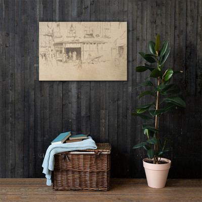 Little Court - James McNeill Whistler - [1880–81] - Canvas Museum quality 7738525