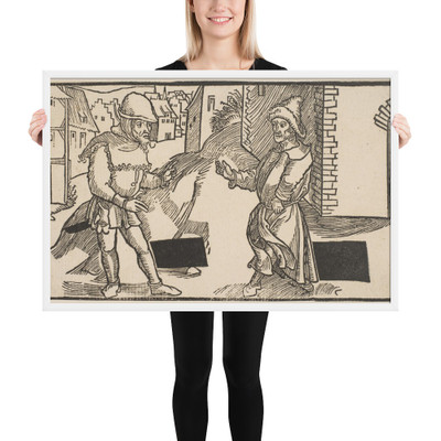 Adelphi, from The Comedie of Terence, 19th century reprint - Albrecht Dürer - n.d. - Matte Paper Framed Poster Museum quality 7746643