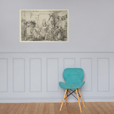 Christ Seated Disputing with the Doctors - Rembrandt (Rembrandt van Rijn) - 1654 - Photo Paper Poster Museum quality 7747241