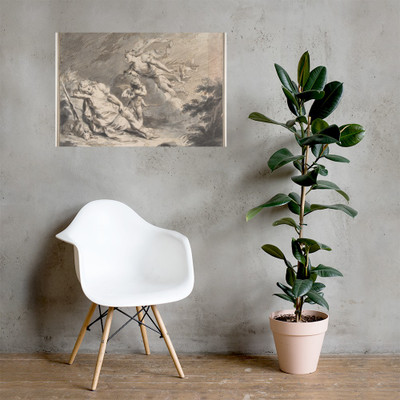 Diana Visiting the Sleeping Endymion - Pietro Antonio Novelli - 1729–1804 - Photo Paper Poster Museum quality 7746098