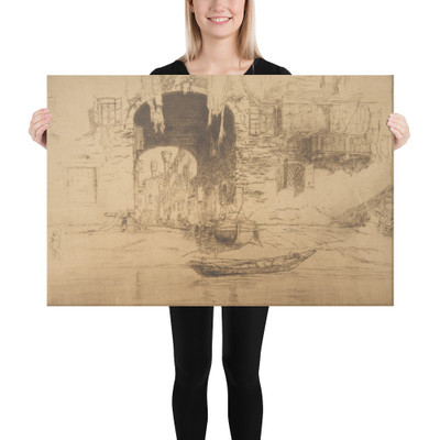 San Biagio - James McNeill Whistler - 1879–80 - Canvas Museum quality 7741899