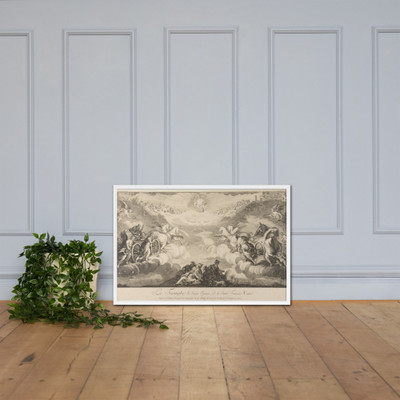 Triumph of Saint Ignatius and Saint Francis Xavier (Le Triomphe de Saint Ignace et de Saint François Xavier qui est au Collége de Louis le Grand...Paris) - Anonymous, French, 17th century - 17th century - Premium Luster Photo Paper Framed Poster