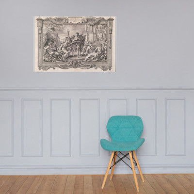 Annibale Carracci Introduces Painting to Apollo and Minerva - Pietro Aquila - 1674 - Photo Paper Poster Museum quality 7724182