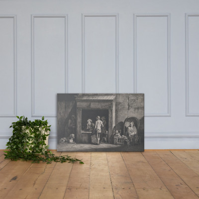 Public Writer - Jean Jacques de Boissieu - 1790 - Canvas Museum quality 7745824