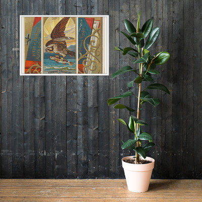 Osprey, from the Birds of America series (N37) for Allen & Ginter Cigarettes - Allen & Ginter - 1888 - Photo Paper Framed Poster Museum quality 7724937