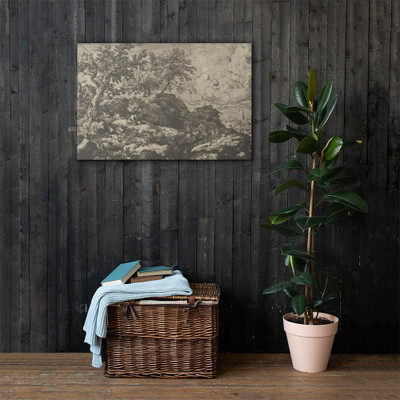 The Two Peasants Seated on the Hill - Allart van Everdingen - Canvas Museum quality 7747368