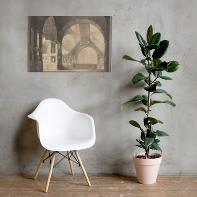 Archways, Design for Stage - Anonymous, Italian, 18th century - 18th century - Photo Paper Poster Museum quality 7742196