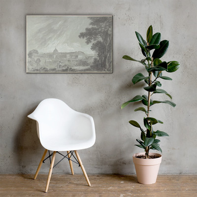 View of St. Peter's and the Vatican from the Janiculum - Richard Wilson - 1754 - Canvas Museum quality 7741680