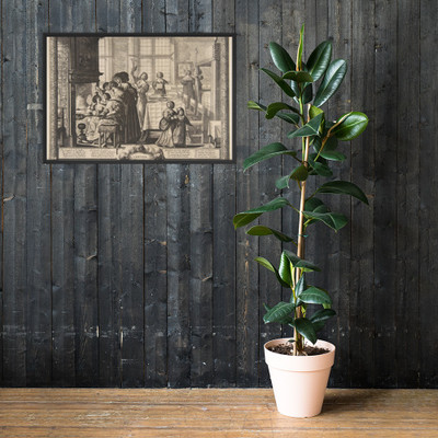 Winter - Abraham Bosse - ca. 1637 - Matte Paper Framed Poster Museum quality 7724030