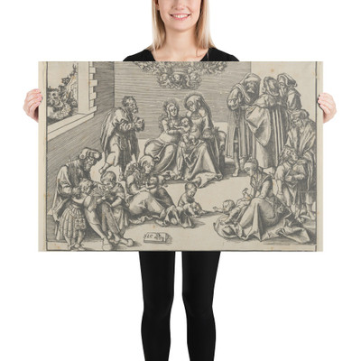 The Holy Family and Kindred - Lucas Cranach the Elder - Photo Paper Poster Museum quality 7739032