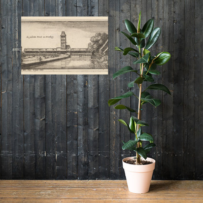 Strasbourg - Wenceslaus Hollar - 1665 - Paper Poster Museum quality 7740036