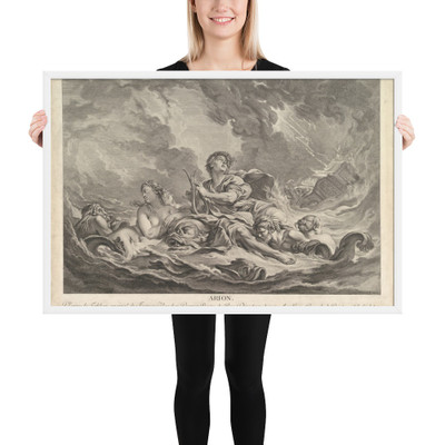 Arion - Augustin de Saint-Aubin - 1763–66 - Photo Paper Framed Poster Museum quality 7737972