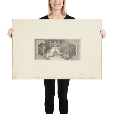 Panthea, Wife of Abradates, Stabs herself - Edward Francis Burney - 1790–1800 - Photo Paper Poster Museum quality 7744421