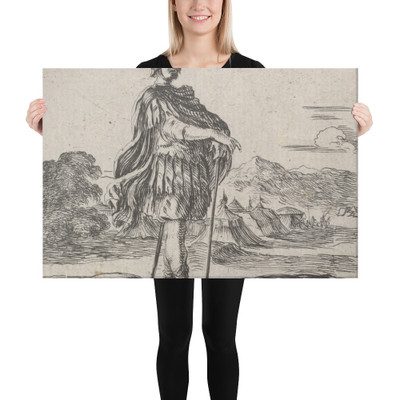 Mars, from 'Game of Mythology' (Jeu de la Mythologie) - Stefano della Bella - 1644 - Canvas Museum quality 7705133