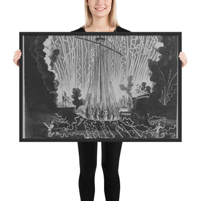 Birth of the Dauphin, Toulouse, 1682: Capture of the Golden Fleece - Jacques LePautre - 1682 - Photo Paper Framed Poster Museum quality 7743426