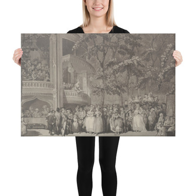 Vaux-hall - Thomas Rowlandson - June 28, 1785 - Canvas Museum quality 7739469