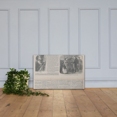 "Allow Me to Examine the Young Lady" (The Mistress of the Parsonage, in Harper's Weekly) - Winslow Homer - February 18, 1860 - Canvas Museum quality 7723791