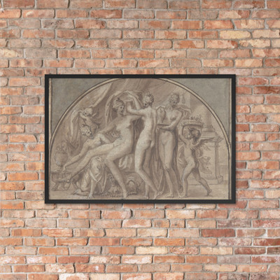 The Toilet of Venus - Anonymous, French, School of Fontainebleau, 16th century - Photo Paper Framed Poster Museum quality 7744843